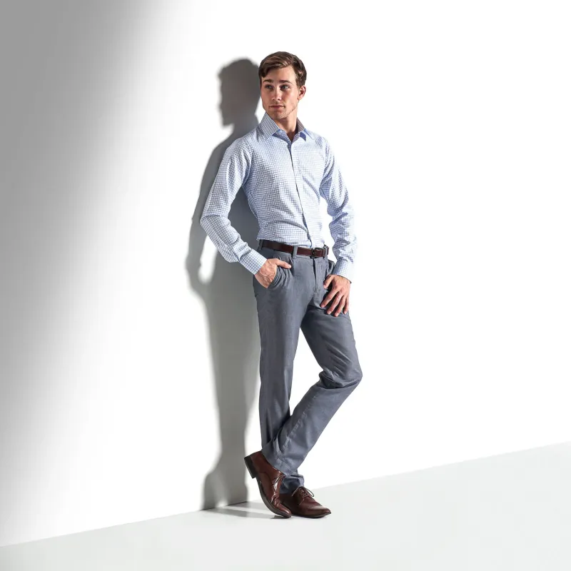 Mens dress shirt on white background