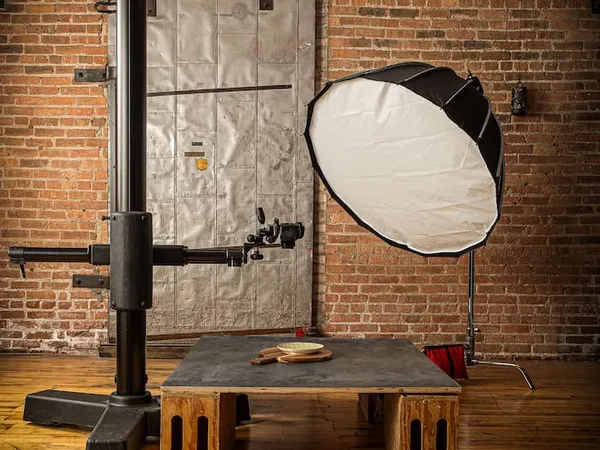 Product photography shoot day in progress at Zimmerman Photo's Chicago studio