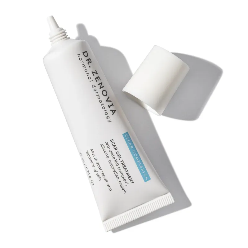 Zenovia scar gel on white background