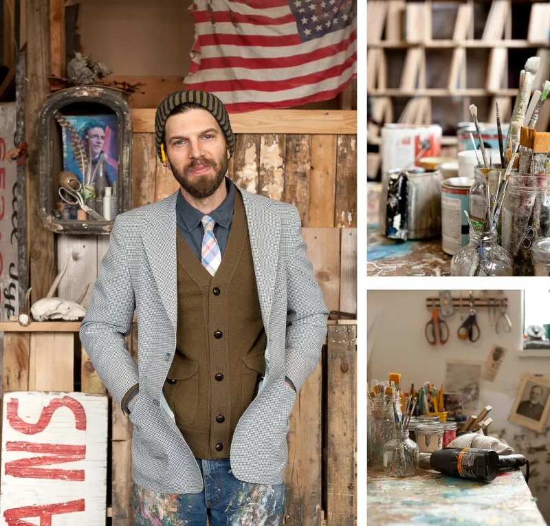 Artist portrait lifestyle photography