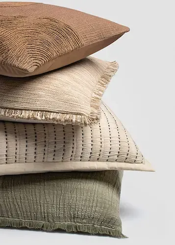 Crane Home pillow stack lifestyle shot