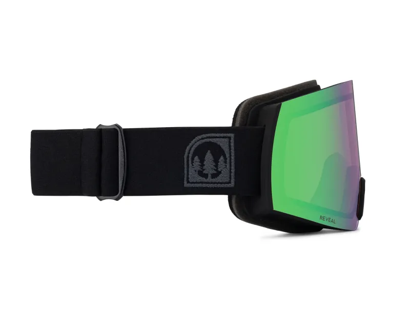 Glade ski goggles angled view commercial product photography on white