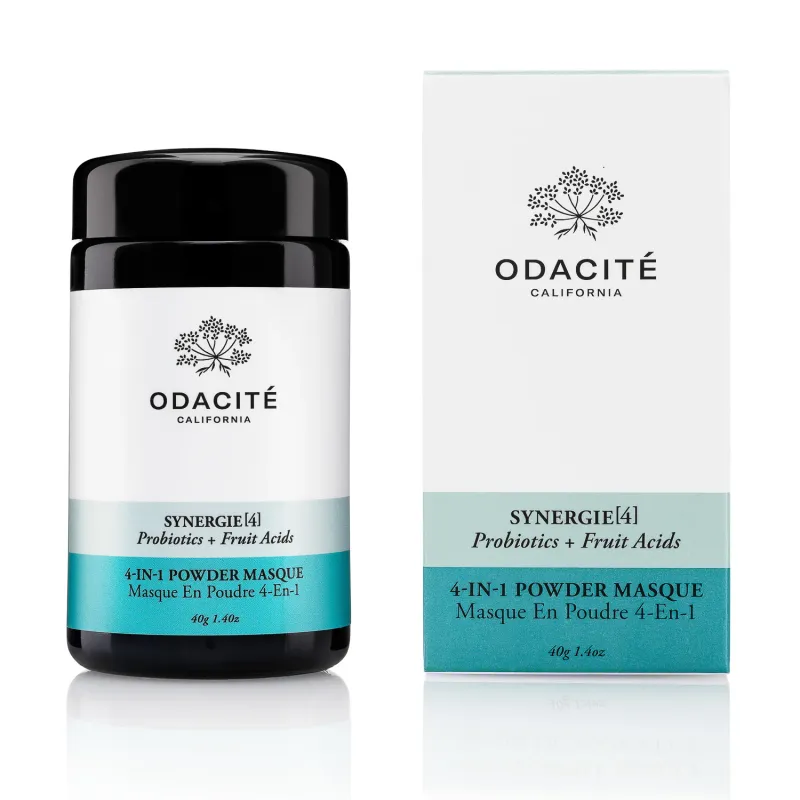Odacité probiotics skincare product shot on white background