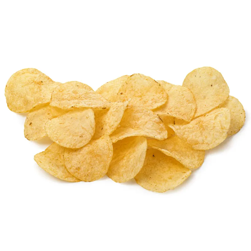 Organic potato chips product shot, commercial food photography