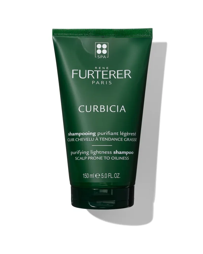 Rene Furterer Curbicia shampoo on white