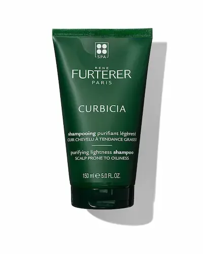 Rene Furterer Curbicia shampoo on white